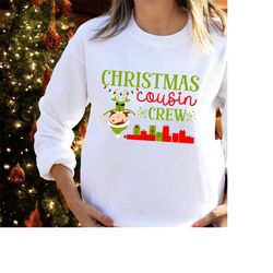 christmas group sweatshirt for cousins, family sweater for cousin chrirstmas gathering, cousin group christmas jumper