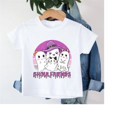 baby cute halloween ghost shirt for girls, ghoulfriends cute ghost halloween costume shirt for boys.