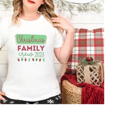 christmas group t-shirt for family group christmas shirt, soft tones group christmas shirt. family christmas crew 2023 t