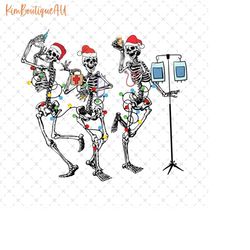 skeleton nurse christmas png, funny skeleton nurse png, christmas nurse png, skeleton nurse with santa hat png, er nurse