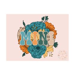 floral mini png-sublimation design download-mini sublimation, mini png, retro mini png, summer mini png, spring mini png