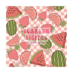 fruit seamless pattern-summer sublimation digital design download-summertime seamless pattern, floral seamless file, flo