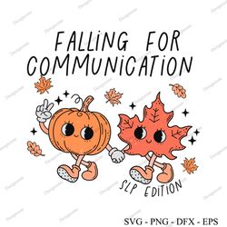 falling for communication slp edition svg