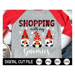 shopping with my gnomies svg, christmas gnome svg, christmas svg, gnome svg, gnomes png, holiday, christmas shirt svg, s
