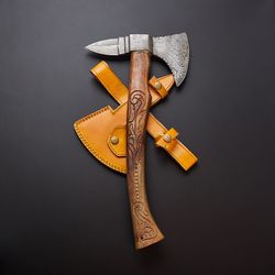 custom hand engraved viking axe