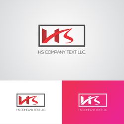 hs company text llc logo design template 73