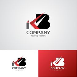 kb company logo design template 75