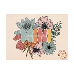 floral mini png-sublimation design download-mini sublimation, mini png, retro mini png, summer mini png, spring mini png