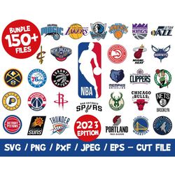 nba logo 100 files bundle, nba svg, nba teams svg, nba png, nba basketball, vector, vinyl, eps, png, cricut, silhouette,