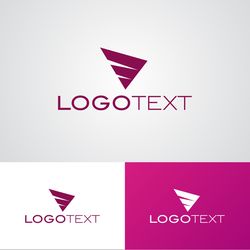 logo text design template 86