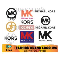 9 michael kors bundle svg, mk svg, mk logo svg, michael kors svg