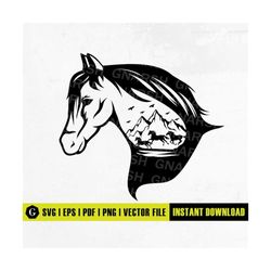 mustang horse svg file | horse svg | mustang svg | horse clipart | running horse svg | horse file for cricut | horse cut