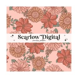 floral seamless pattern-vintage sublimation digital design download-flowers seamless pattern, boho seamless pattern, sum
