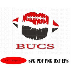 football lips bucs, bucs svg, football svg, football png, tampa bay svg, football cut file, bucs png, bucs decor, sport