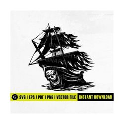 pirate ship svg | black ship svg | pirate clipart | pirate shirt svg | pirate ship stencil | pirates png | black pirate