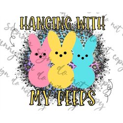 hanging with my peeps png instant download peeps easter