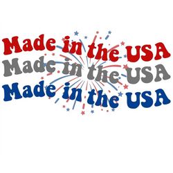 made in the usa retro svg png sublimation instant download memorial day 4th of july
