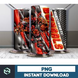 football tumbler wrap design, 3d inflated football tumbler wrap, football tumbler wrap png, football digital (25)