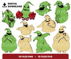 bundle layered svg, halloween svg, oogie boogie svg, digital download, clipart, png, svg, cricut