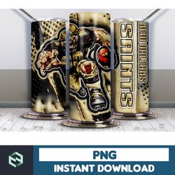 football tumbler wrap design, 3d inflated football tumbler wrap, football tumbler wrap png, football digital (32)