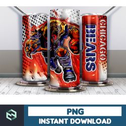 football tumbler wrap design, 3d inflated football tumbler wrap, football tumbler wrap png, football digital (4)