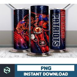 football tumbler wrap design, 3d inflated football tumbler wrap, football tumbler wrap png, football digital (6)