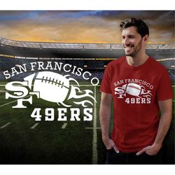 cpy 49ers ball fire svg, 49ers football svg, san francisco svg, 49ers png