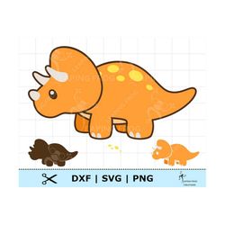 cute baby dinosaur svg png dxf. whole & layered files. digital. cricut, silhouette cut files. dinosaur clipart.  orange