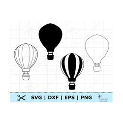 hot air balloon outline svg.  cricut cut files. hot air balloon stencil svg. digital download, vector. hot air balloon c