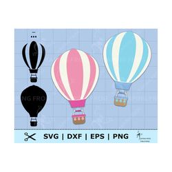 hot air balloon svg. cricut cut files, layered. hot air balloons svg. silhouette files. dxf. png. eps. hot air balloon c