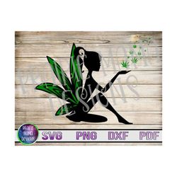 cannabis fairy canna fairy svg png dxf pdf cut file digital download marijuana 420 kush cannabis weed leaf weed fairy