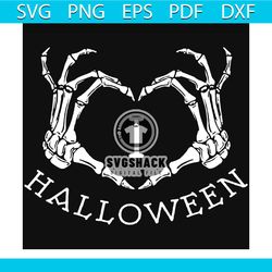 I love Halloween Svg, hand born svg, heart svg, love Halloween svg, Halloween gift, Halloween shirt, happy Halloween day