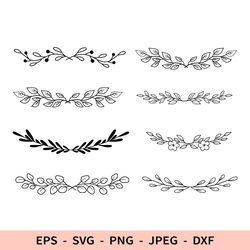 floral branch svg border tree leaves file for cricut leaf dxf set bundle leaves svg frame cricut