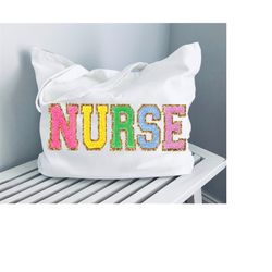 nurse tote bag, nurse gift, back to school gift for school nurse bag, personalized nurse gift