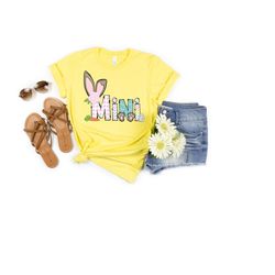 mini bunny, mini bunny shirt, mini bunny baby bunny, pregnancy shirt, easter expecting mini top, easter mini shirt, mini