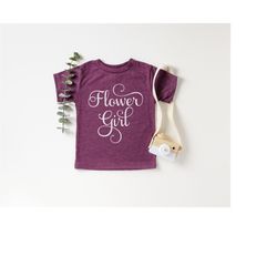 flower girl t-shirt, cute flower girl tee, wedding shirts, ring bearer outfit, flower girl shirt, kids flower girl garme