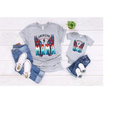 all american mama shirt, all american family shirt, all american babe shirt, proud family shirt, 4th of july family shir