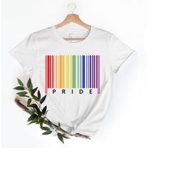 Gay Pride Barcode Shirt, LGBTQ Shirt, Pride Shirt, Couple Shirt, Kindness Shirts, LGBTQ Support Tees, Gay Pride Shirt, L