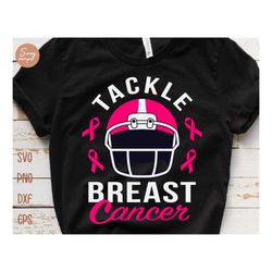 tackle breast cancer svg, breast cancer svg, football cancer svg, cancer ribbon svg, cancer awareness svg, cancer svg, b