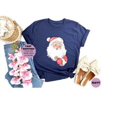 Santa Shirt, Retro Santa Shirt, Santa Sweatshirt, Christmas Gift, Santa Tee, Vintage Santa Graphic Tee, Classic Christma