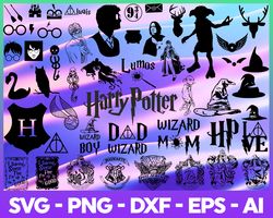 hogwarts houses bundle svg, harry potter svg, hp wizard and magic wand svg, bundle digital prints