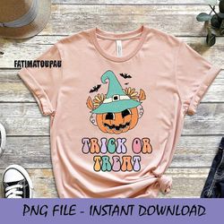 trick or treat png,halloween design,halloween png,trick or treat shirt,silhouette,halloween png,spooky season png,retro