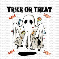 halloween trick or treat svg, ghost svg, retro halloween png, halloween art, boo svg, horror svg, digital download, hall