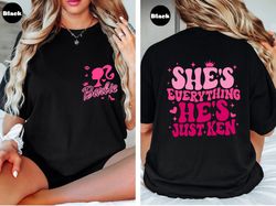 she's everything he's just ken shirt, i am a barbi doll pocket tshirt, doll movie 2023 sweatshirt, pink doll hoodie, pin