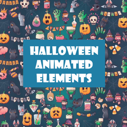 halloween animated elements, halloween animated movies, halloween animated props, halloween animated decorations