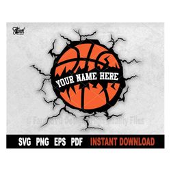 basketball svg, split name frame svg, basketball svg file for cricut, silhouette, vector sport svg clipart,-hieugenesis