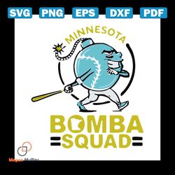 Minnesota, Bomba Squad, Twins, Baseball lover, baseball fans, baseball gift, funny art, Svg, Png, Dxf, Eps