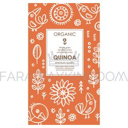 quinoa packaging abstract nature modern vector template