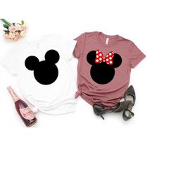 Disney Minnie Mickey Couple Shirt, Mickey Minnie T-Shirts,  Disney Couple Matching Shirts, Disney Trip Shirt, Disney You