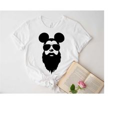 disney mickey beard shirts, mickey ears beard t-shirt, i grew this beard in line at disney, disney beard shirt, men's di